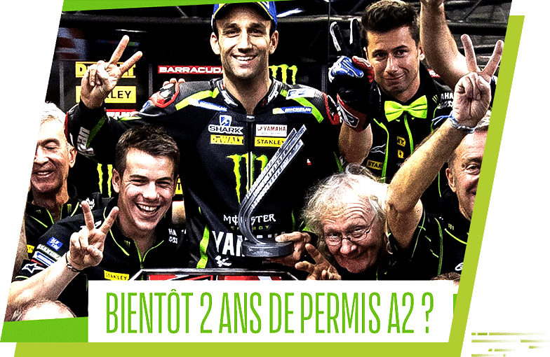 Johann Zarco et son équipe